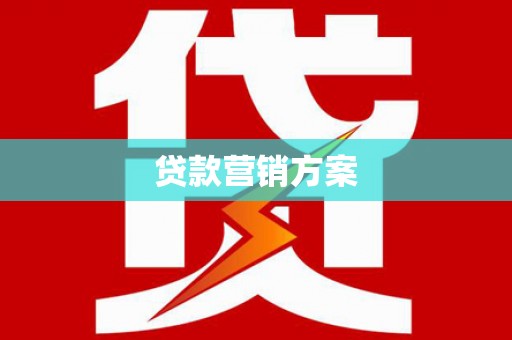 壮围贷款营销方案