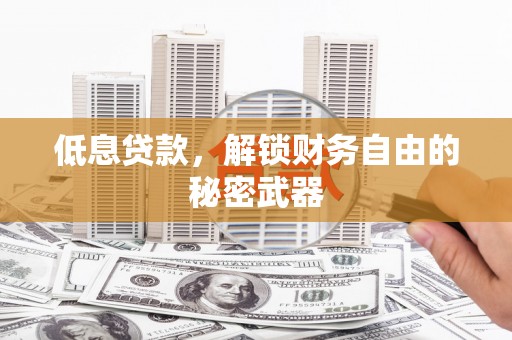 岳麓低息贷款，解锁财务自由的秘密武器