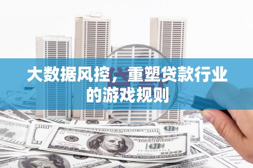 阳曲大数据风控，重塑贷款行业的游戏规则
