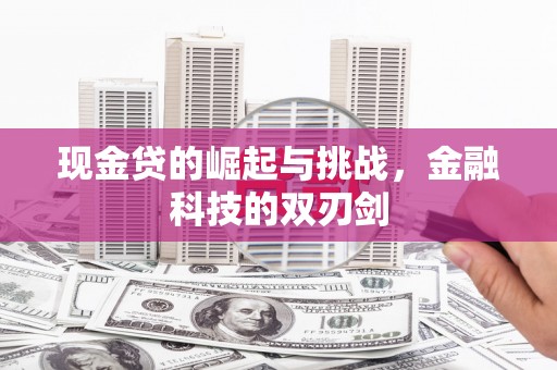 富川现金贷的崛起与挑战，金融科技的双刃剑
