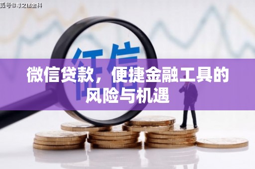 都昌微信贷款，便捷金融工具的风险与机遇