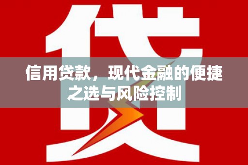 外埔信用贷款，现代金融的便捷之选与风险控制