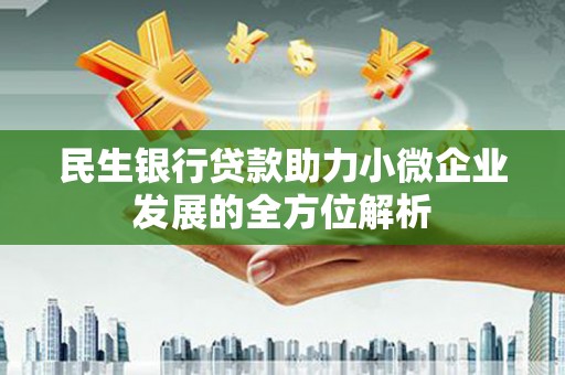 东西湖民生银行贷款助力小微企业发展的全方位解析
