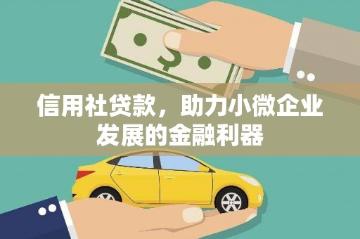 长洲信用社贷款，助力小微企业发展的金融利器