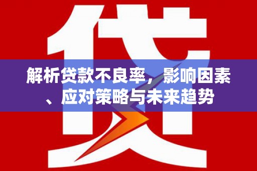 花溪解析贷款不良率，影响因素、应对策略与未来趋势