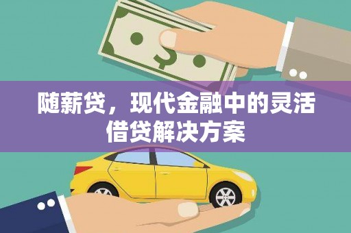 南陵随薪贷，现代金融中的灵活借贷解决方案
