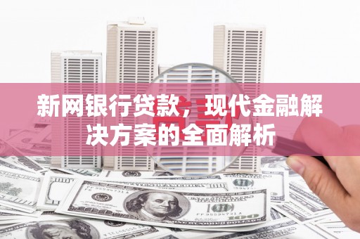 三民新网银行贷款，现代金融解决方案的全面解析