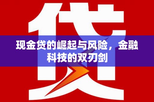城厢现金贷的崛起与风险，金融科技的双刃剑