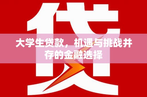 凤县大学生贷款，机遇与挑战并存的金融选择