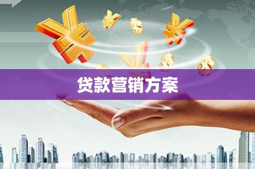 迁安贷款营销方案